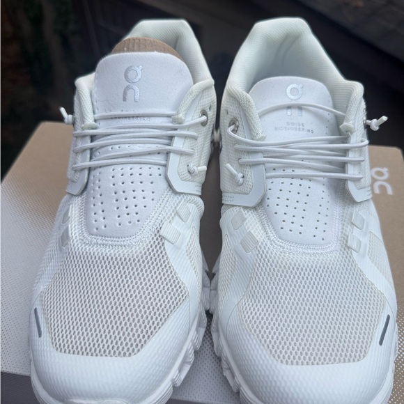 On Running Cream Athletic Shoes - Picture 2 of 9